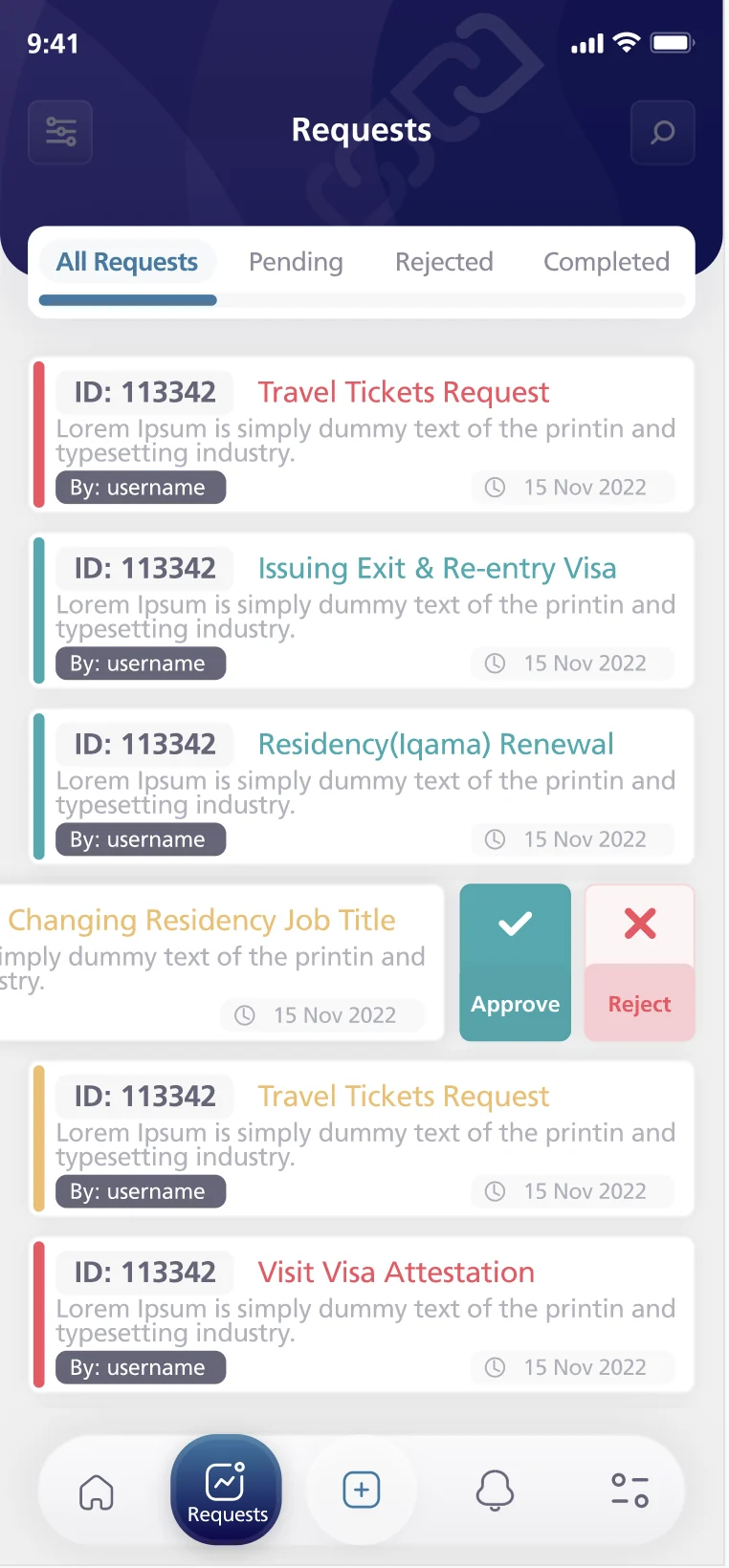 Employee Self-Services: Requests